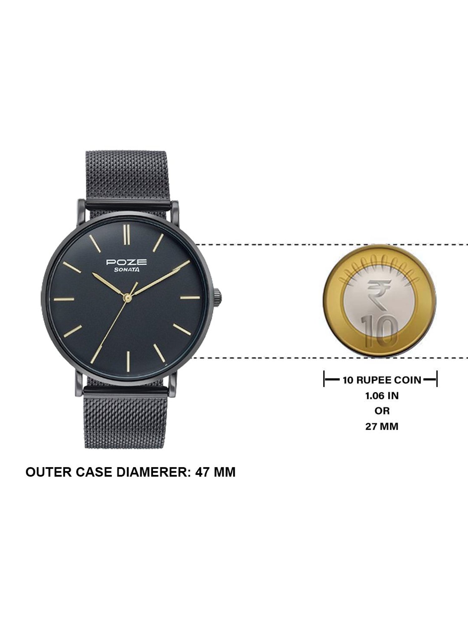 Sonata Poze SP70034NM01W Sonata Poze 3.0 Analog Watch For Men