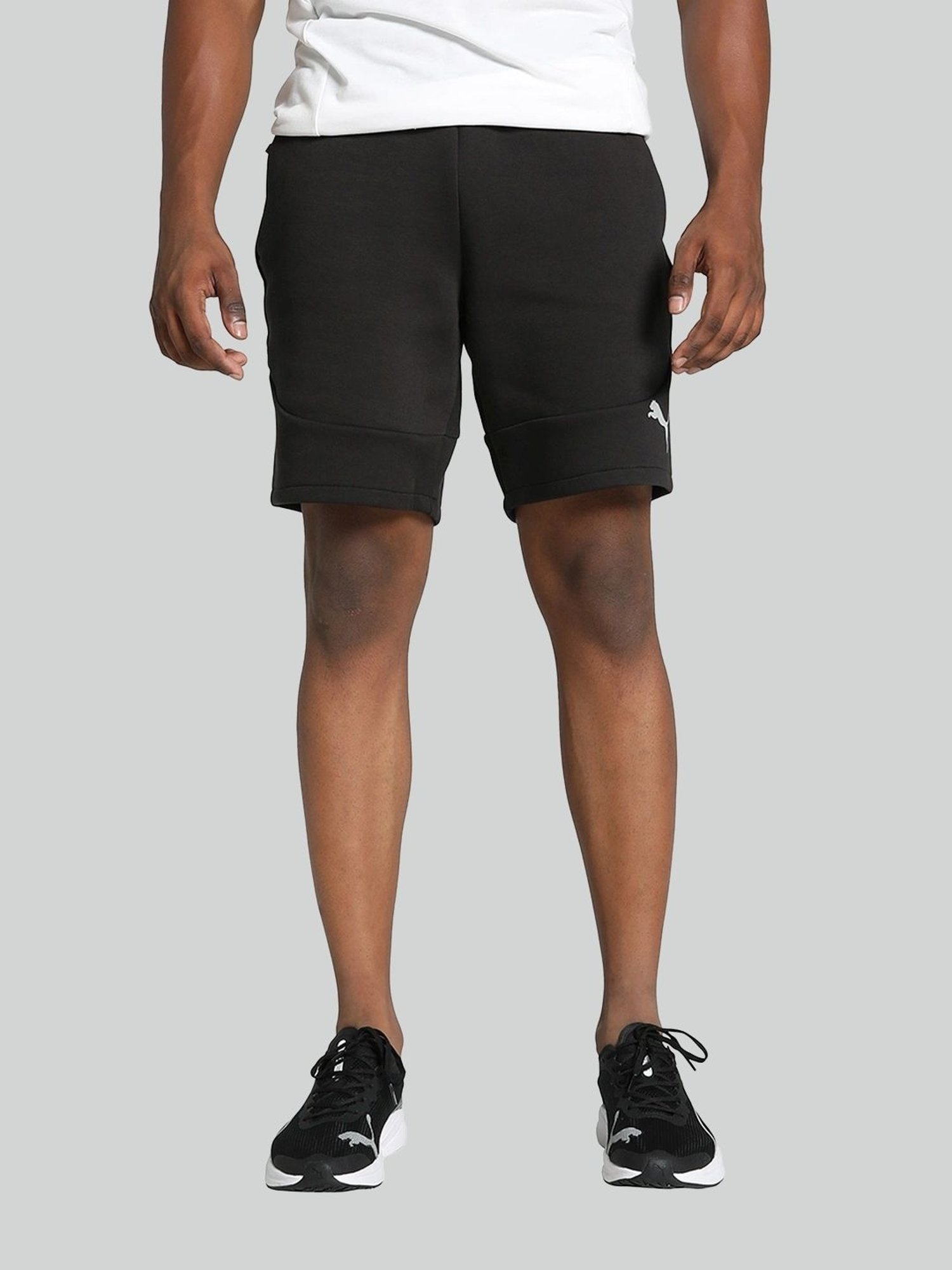 Puma Black Slim Fit Sports Shorts