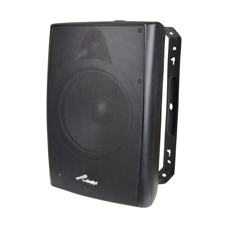 Nippon 4 x ODP-800BK NA Audiopipe 8 Inch 160 Watt UV and Water Resistant Outdoor Speaker with Wall Mounting Bracket, Black (4 Pack)