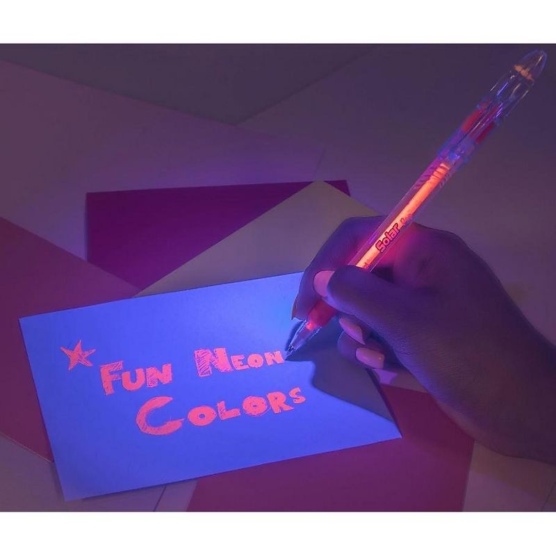 Pentel Pen Gel Fluorescent 0.6mm 3/5"Wx3/5"Lx6-1/10"H 8/PK AST K96BP8M