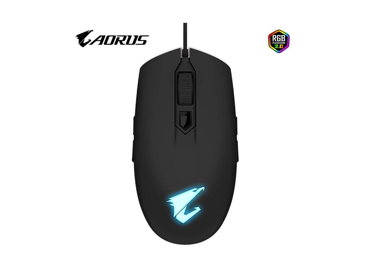 GIGABYTE AORUS RGB 16000 dpi Optical Sensor Fully Programmable and Saved Onboard 16.7M Customizable Lighting Gaming Mouse - GM-AORUS M5
