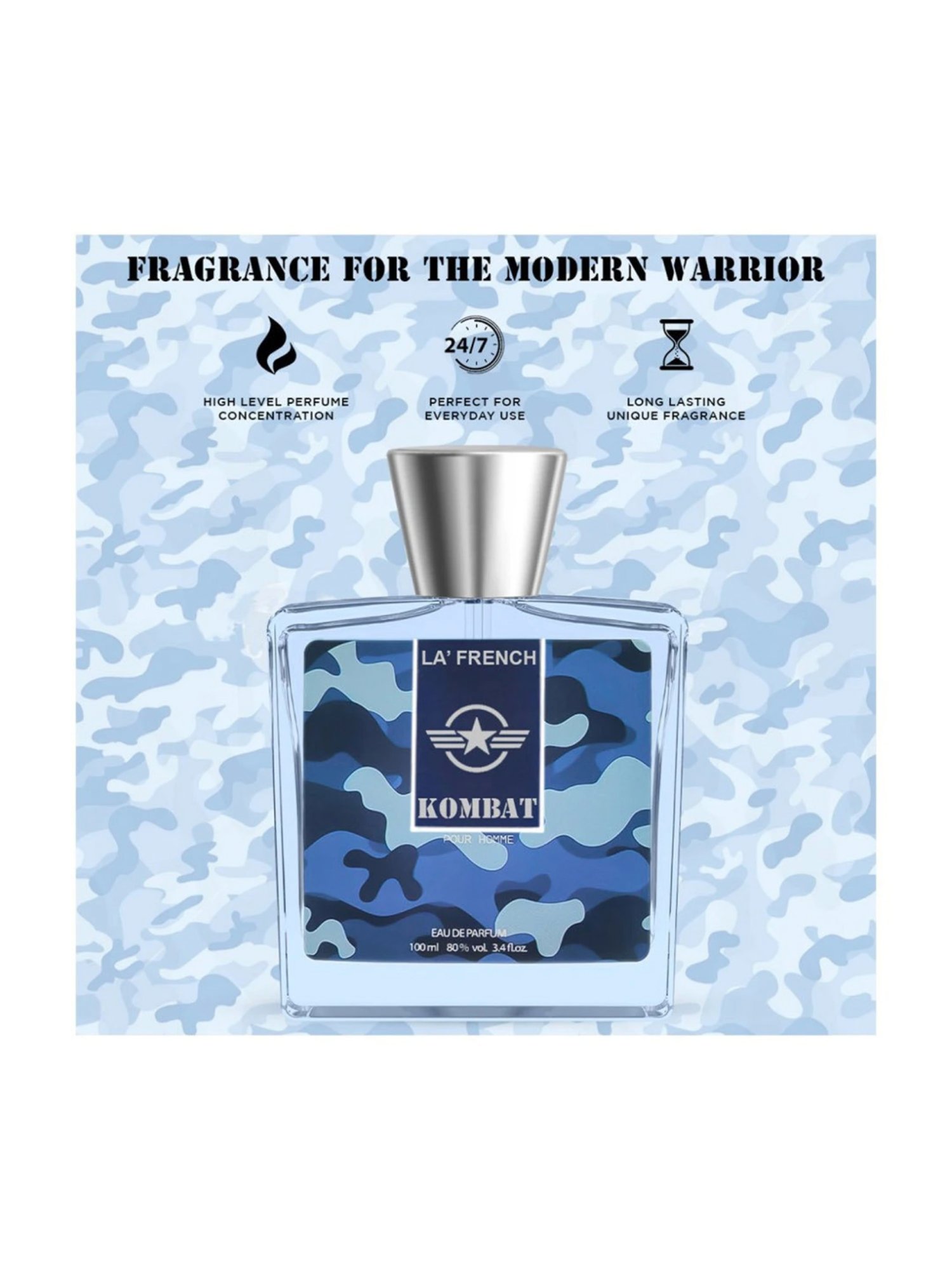 La' French Kombat Pour Homme Eau De Parfum - 100 ml