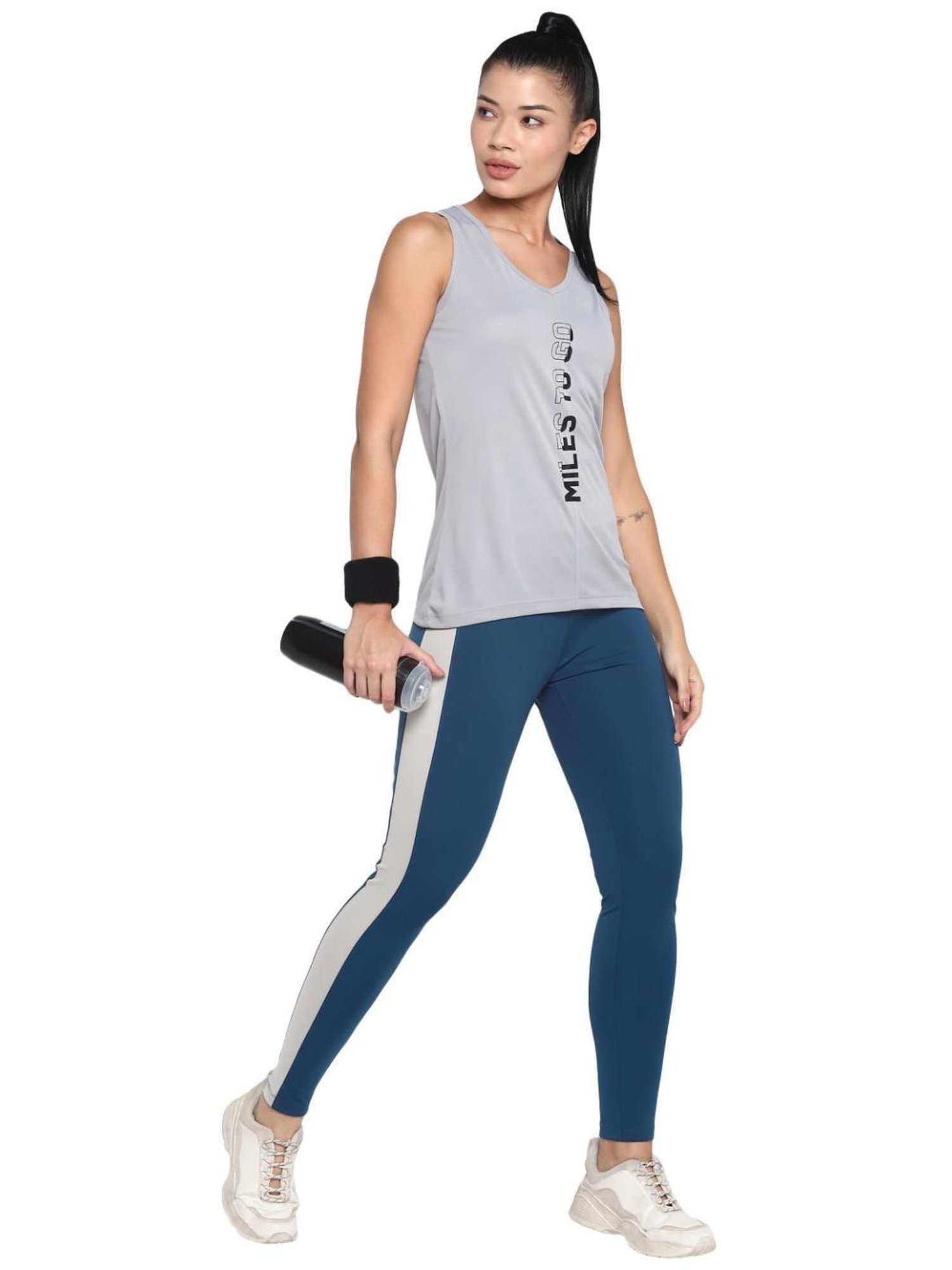 OFF LIMITS Blue Color Blocked Tights