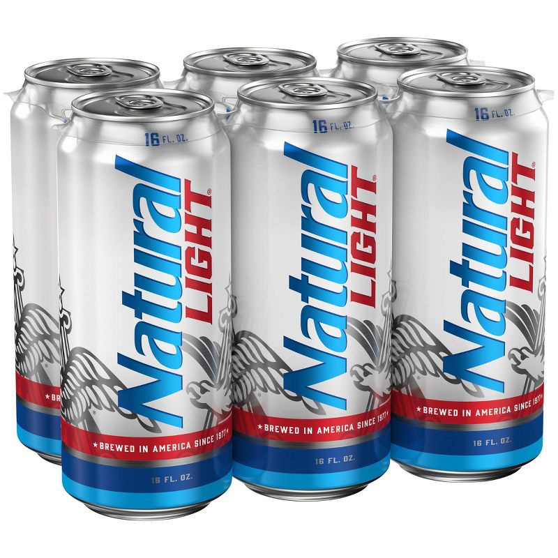 Natural Light Beer - 6pk/16 fl oz Cans