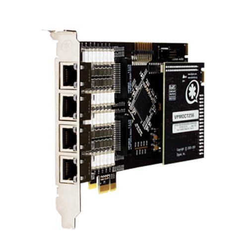 Digium Eight (8) Span Digital T1/E1/J1/PRI PCI-Express x1 Card and Hardware Echo Cancellation 1TE820BF