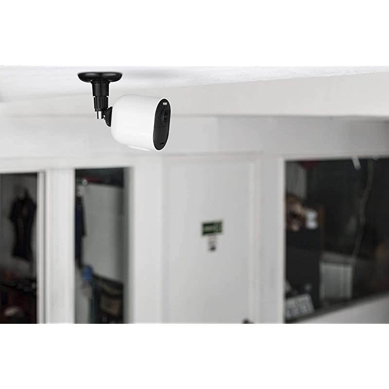 Wall Mount - Adjustable Indoor/Outdoor Mount Compatible with Arlo, Arlo Pro, Arlo Pro 2, Arlo Pro 3/Pro4, Arlo Ultra/Ultra2, and Other Compatible Models (2 Pack, Black)