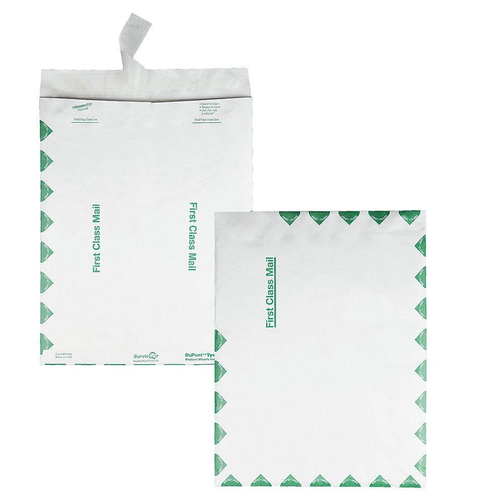 Survivor Tyvek USPS First Class Mailer 10 x 13 White 100/Box R1590
