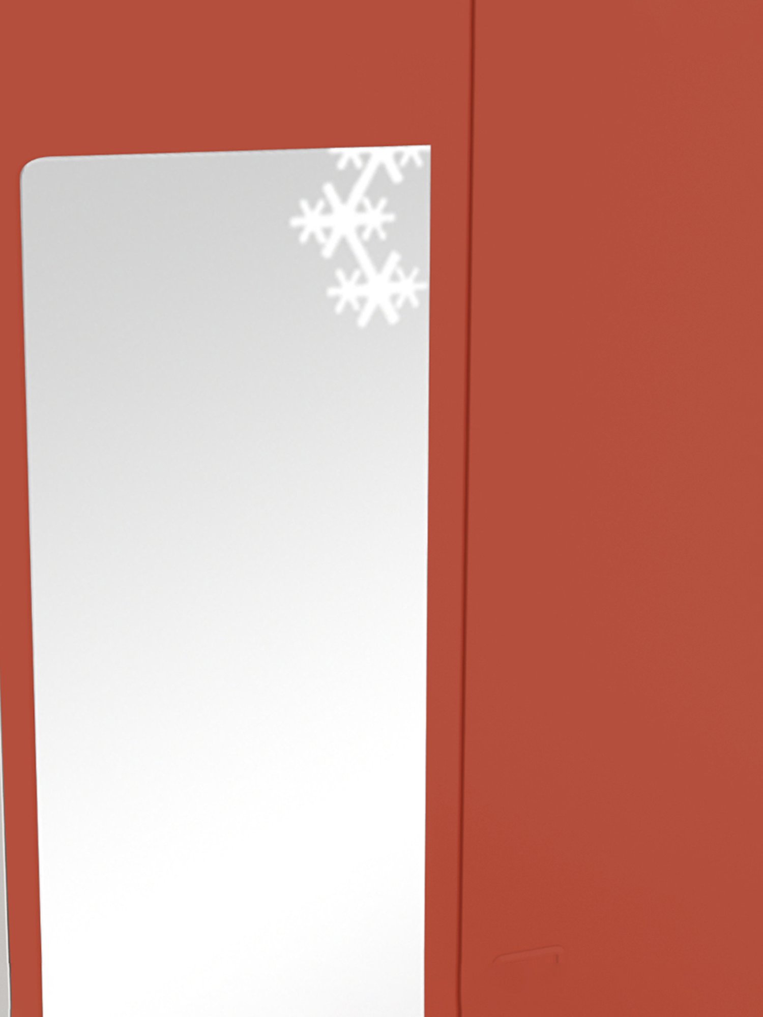 Godrej Interio Slimline 2 Door M2 Steel Almirah, (1 Year Warranty,Locker, Tex Terracotta Color)