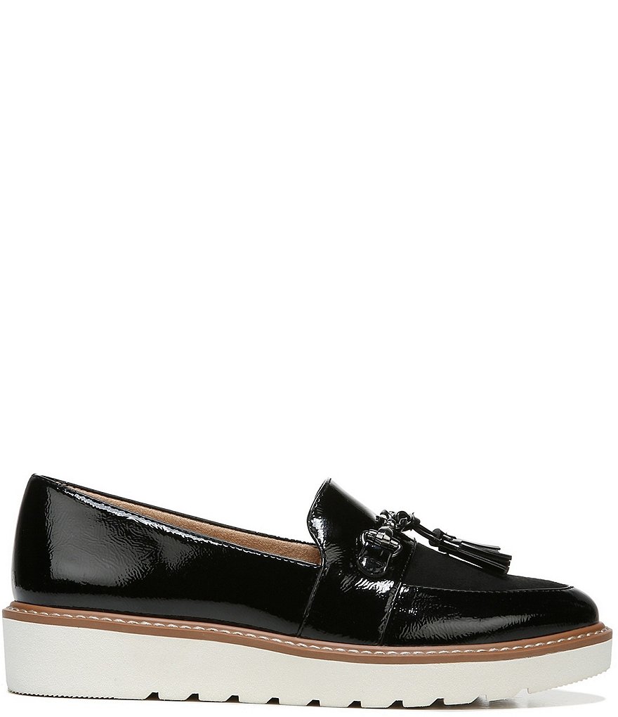Naturalizer Estelle Patent Tassel Chain Slip-On Wedge Loafers