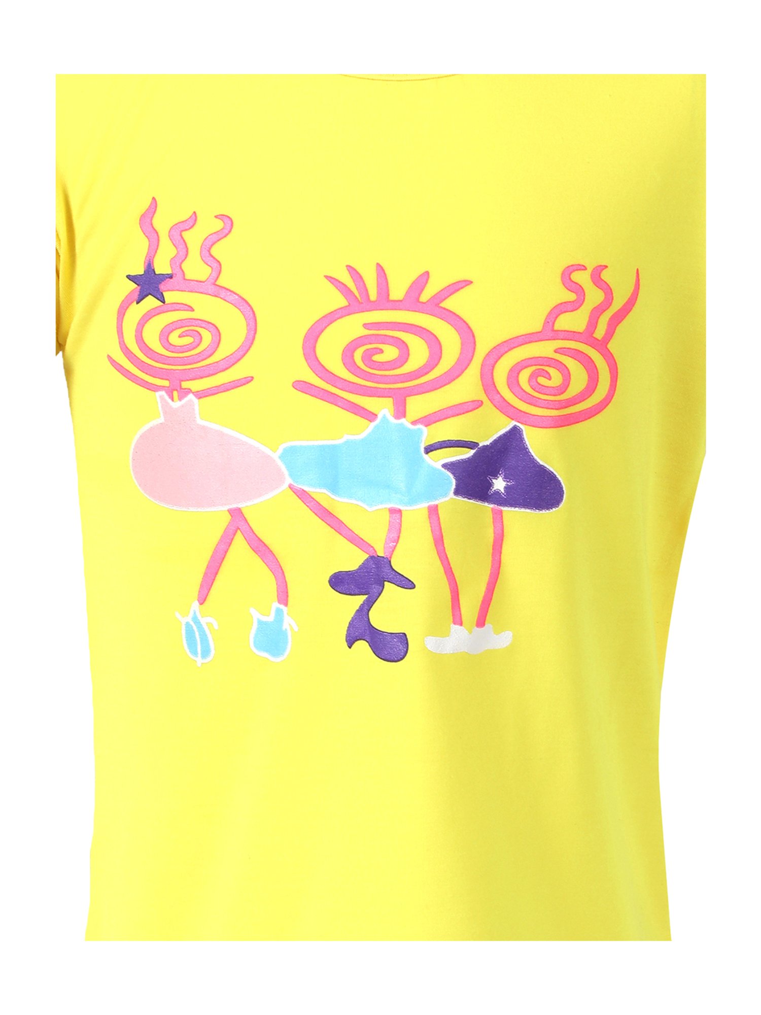 Passion Petals Kids Yellow Cotton Printed Top