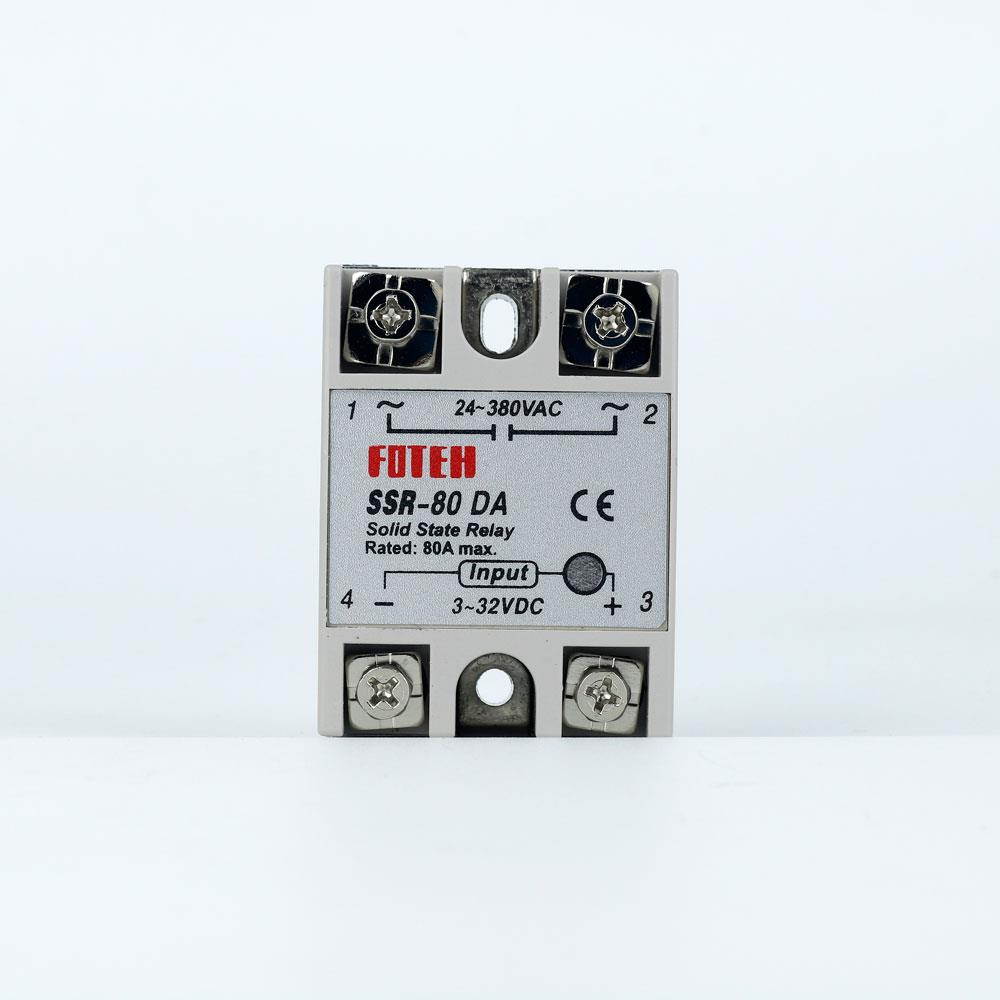SSR-90DA DC-AC SSR Solid State Relay DC 3-32V to AC 24-380V Single-Phase 90A