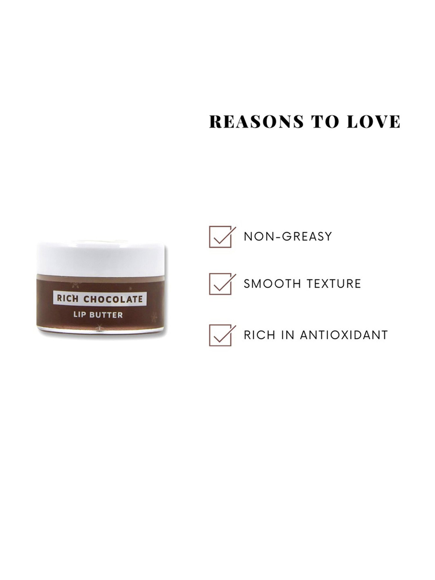 Iris Cosmetics Rich Chocolate Lip Butter - 10 gm