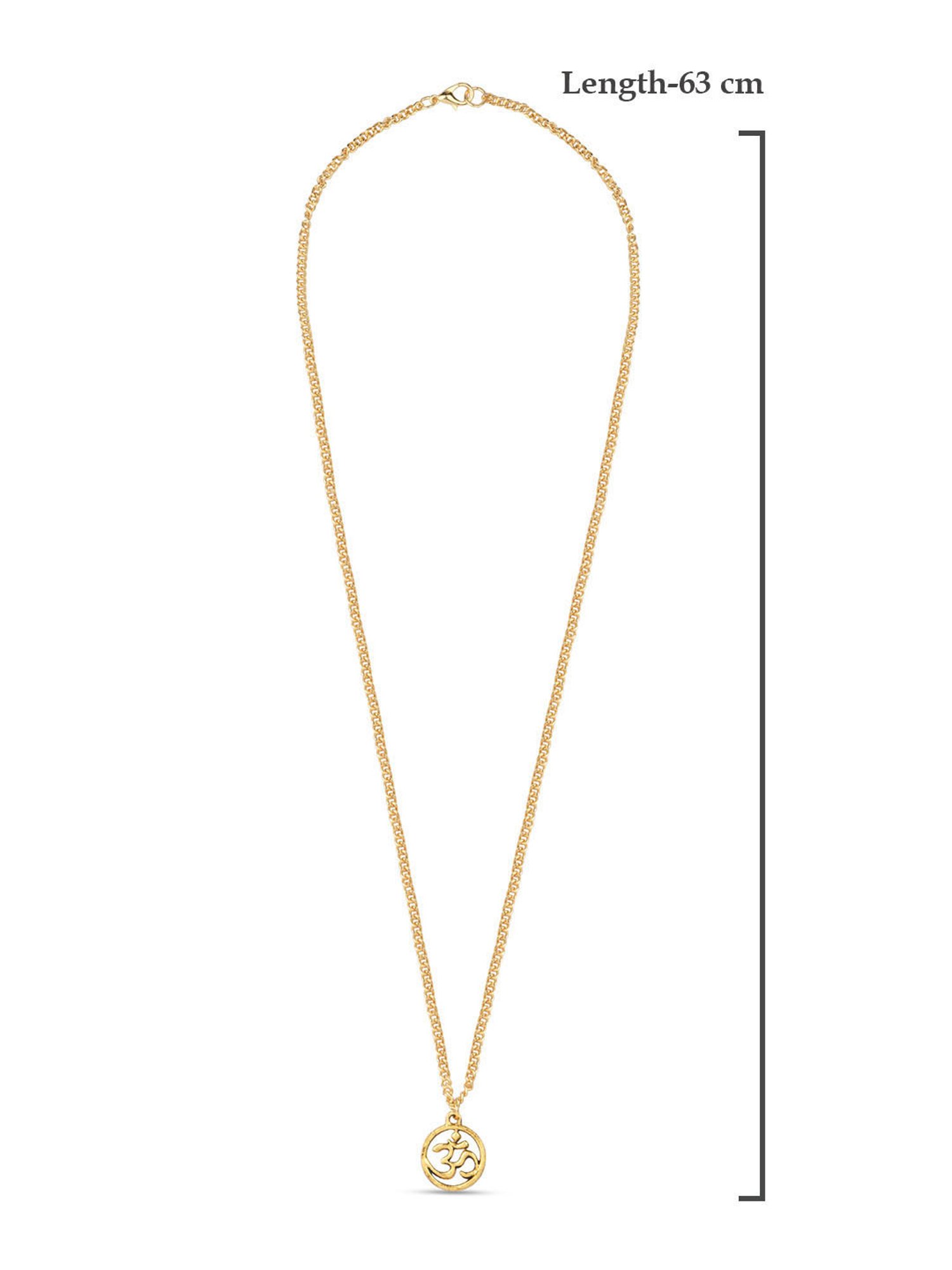 The Bro Code Silver-Plated OM Pendant Necklace for Men