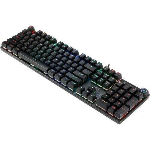 Adesso RGB Programmable Mechanical Gaming Keyboard with Detachable Magnetic Palm