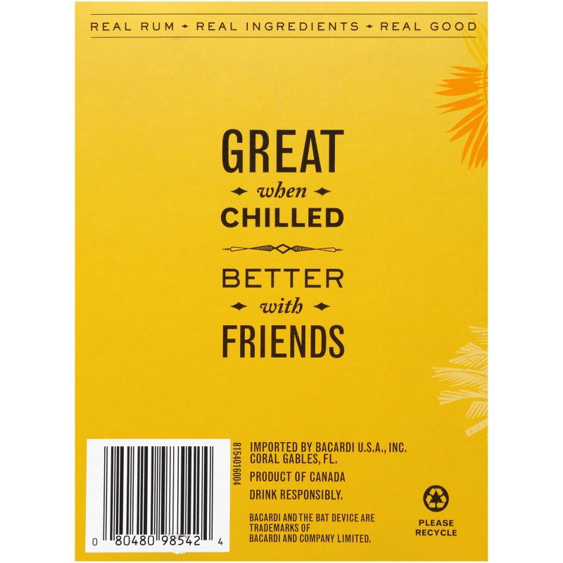 Bacardi Limon & Lemonade Rum Cocktail - 4pk/355ml Cans