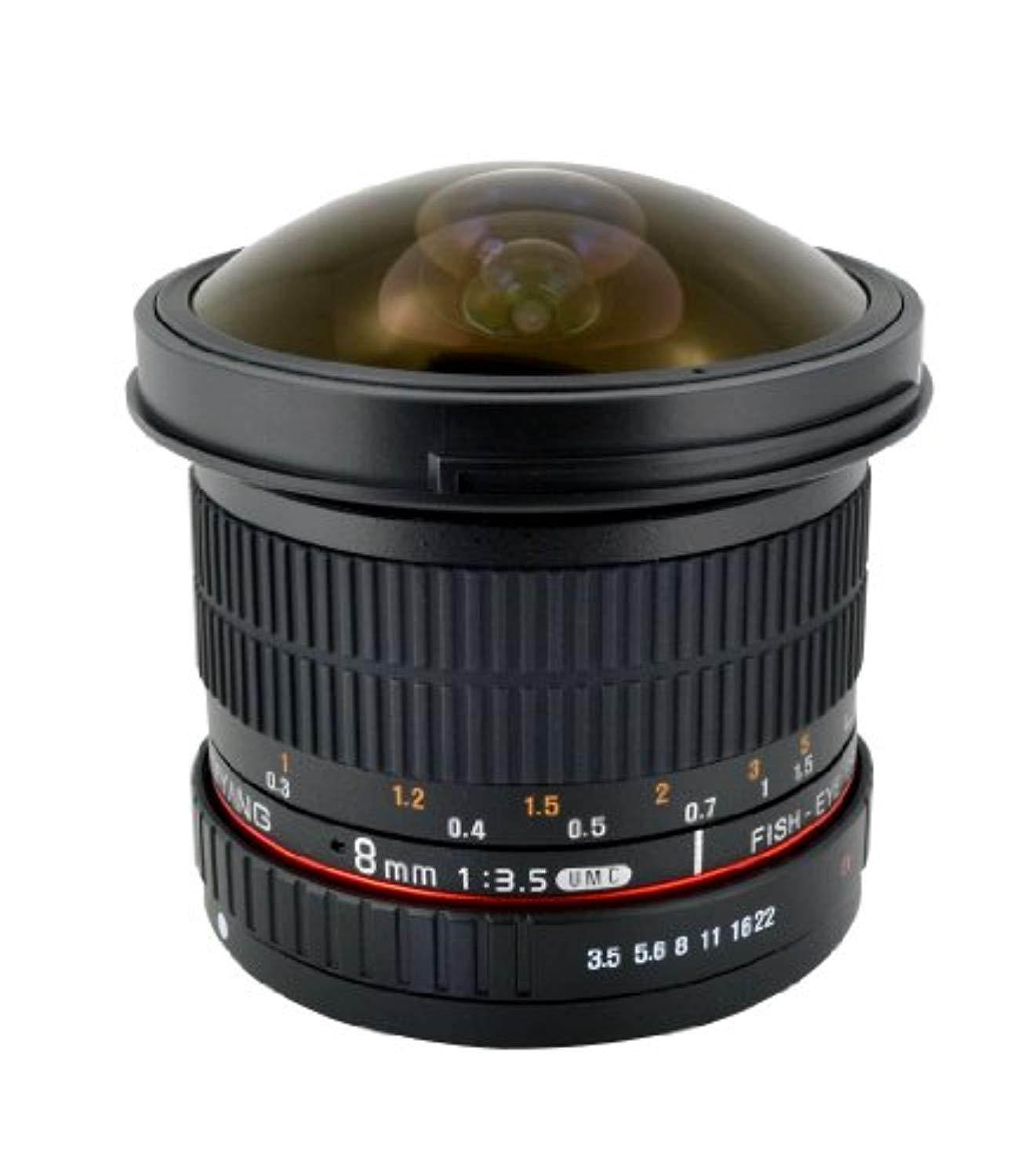 Samyang 8mm f/3.5 HD Fisheye Lens with Removable Hood for Canon #SYHD8M-C