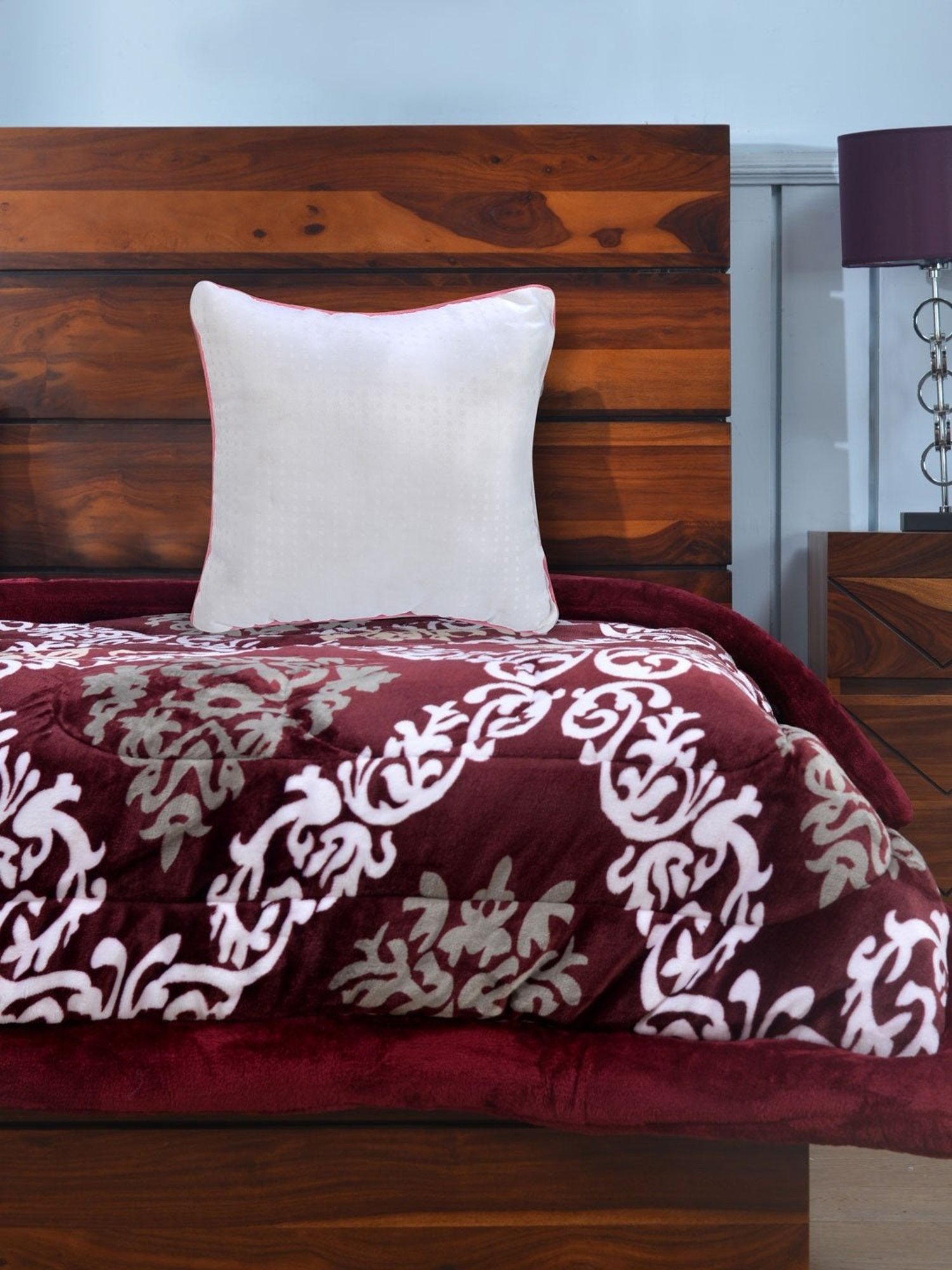 Welspun Easy Sleep White Microfibre Pillow Filler Set of 2