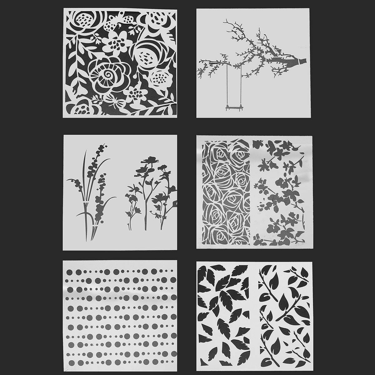 Layering Scrapbooking Painting Stencils Embossing Airbrush Templates Craft Tools