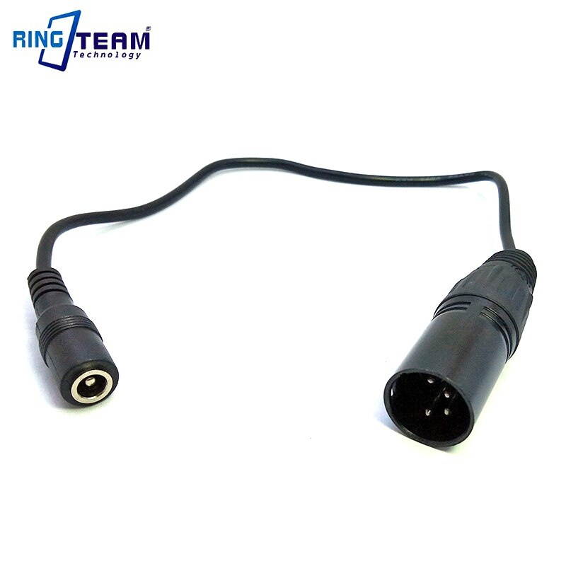 100CM Female DC 5.5*2.5 mm to 4 Pin XLR Male Connector Power Cables for Video Camera Camcorder