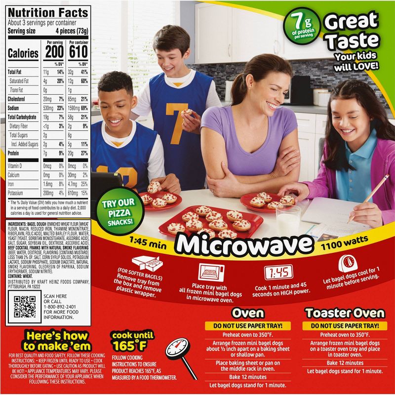 Bagel Bites Frozen Bagel Hot Dogs - 7.75oz