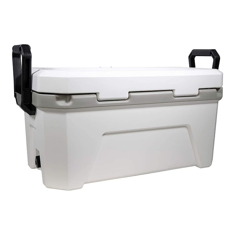 Plano Frost 32 Quart Heavy Duty Cooler with Built In Bottle Opener, Cutting Board, and Removable Dry Basket for Camping, Tailgating, Outdoor Events