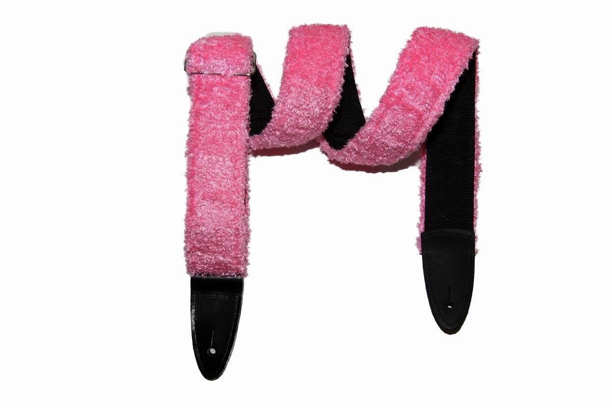 Jodi Head Fuzzy Pink Guitar Strap