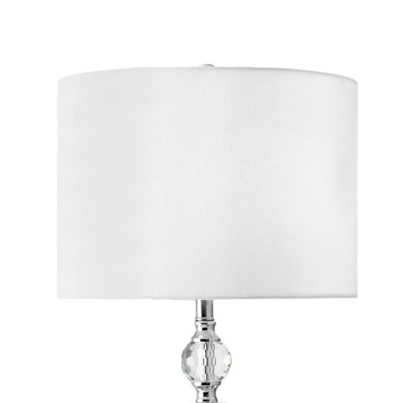 nuLOOM Bridgeton 63" Crystal Floor Lamp Lighting - Silver 63" H x 16" W x 16" D