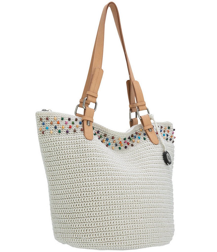 The Sak Silverwood Crochet Gen Shopper Tote Bag