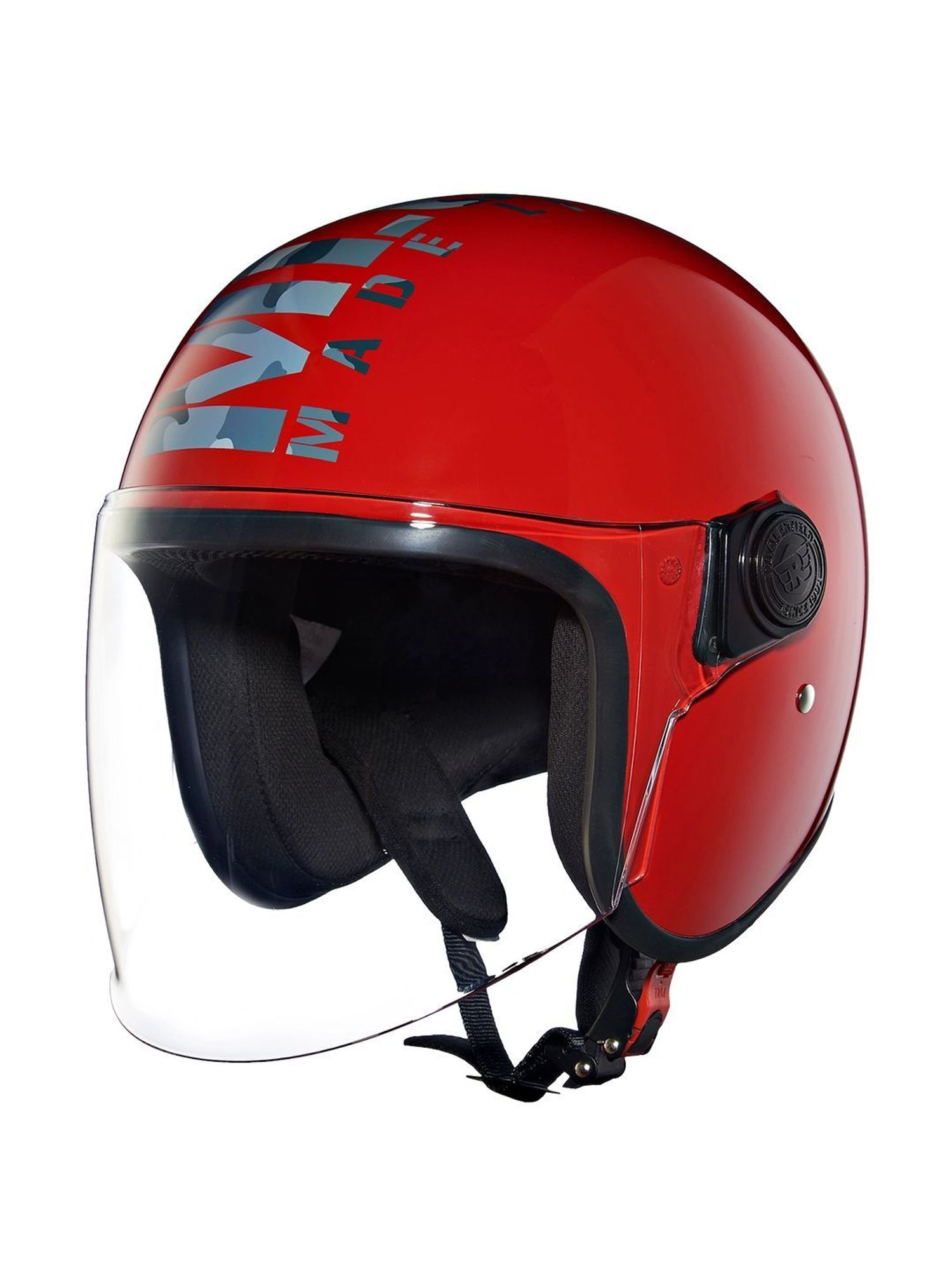 Royal Enfield Gt Red Printed Medium Helmet