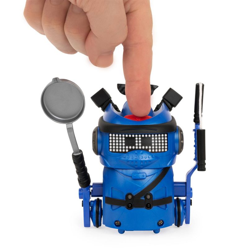 Ninja Bots Battling Robot with 3 Weapons Trainer - Blue