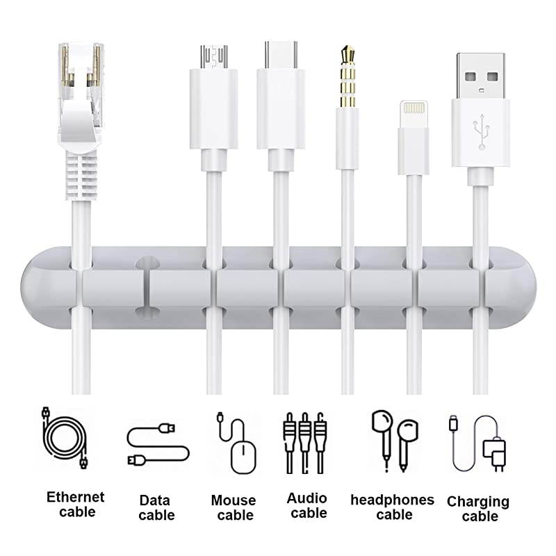 Cable Holder Clips 3Pack Cable Management Cord Organizer Clips Silicone Self Adhesive for Desktop USB Charging Cable Power Cord Mouse Cable Wire PC Office Home