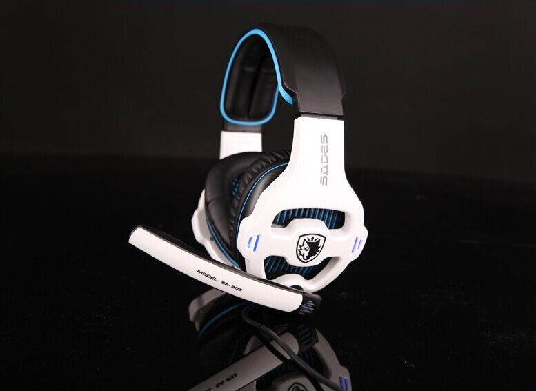 Sades SA-903 Top quality 7.1 channel professional gaming headset usb computer headphone with mic deep bass earphone