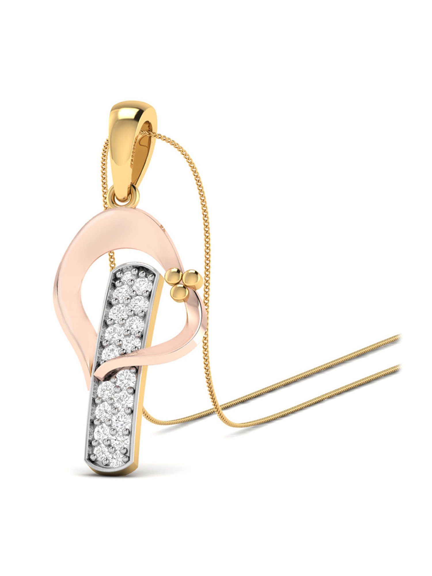 PC Jeweller Kearn 18k Gold Pendant without Chain for Women