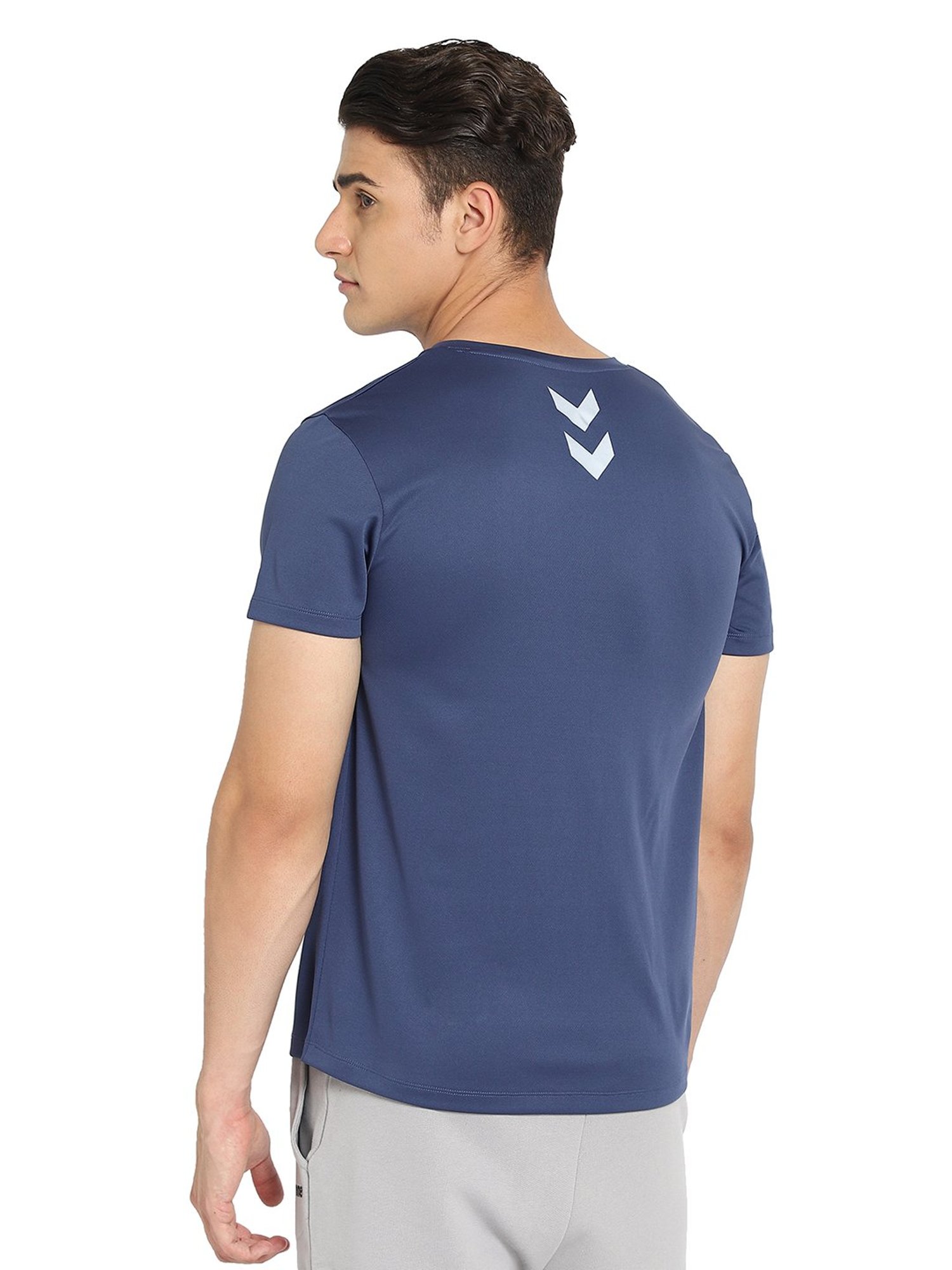 Hummel Blue V Neck T-Shirt