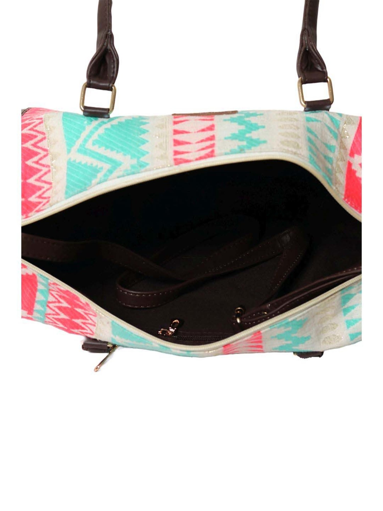 NR by Nidhi Rathi Multicolor Printed Medium Shoulder Handbag