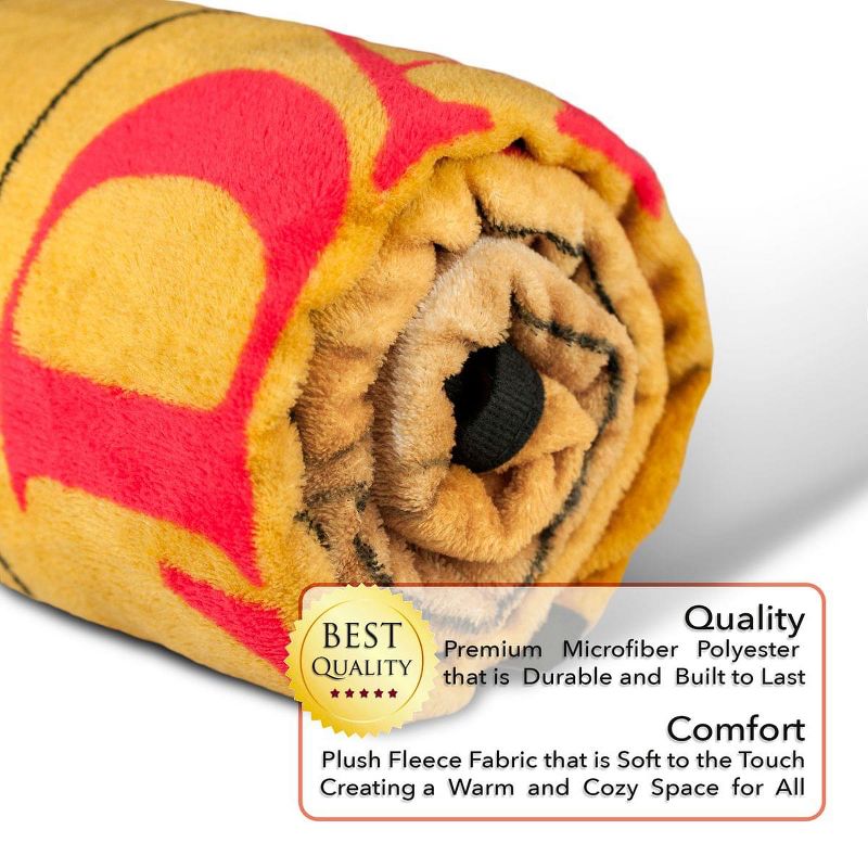 Franco Manufacturing Co Nintendo The Legend of Zelda Gold Cartridge Lightweight Blanket | 45 x 60 Inches