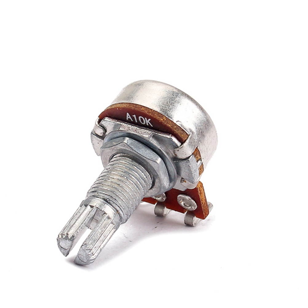 A100K-ohm Control Pot Guitar Audio Tone Potentiometer with Split Shaft 18mm GP203