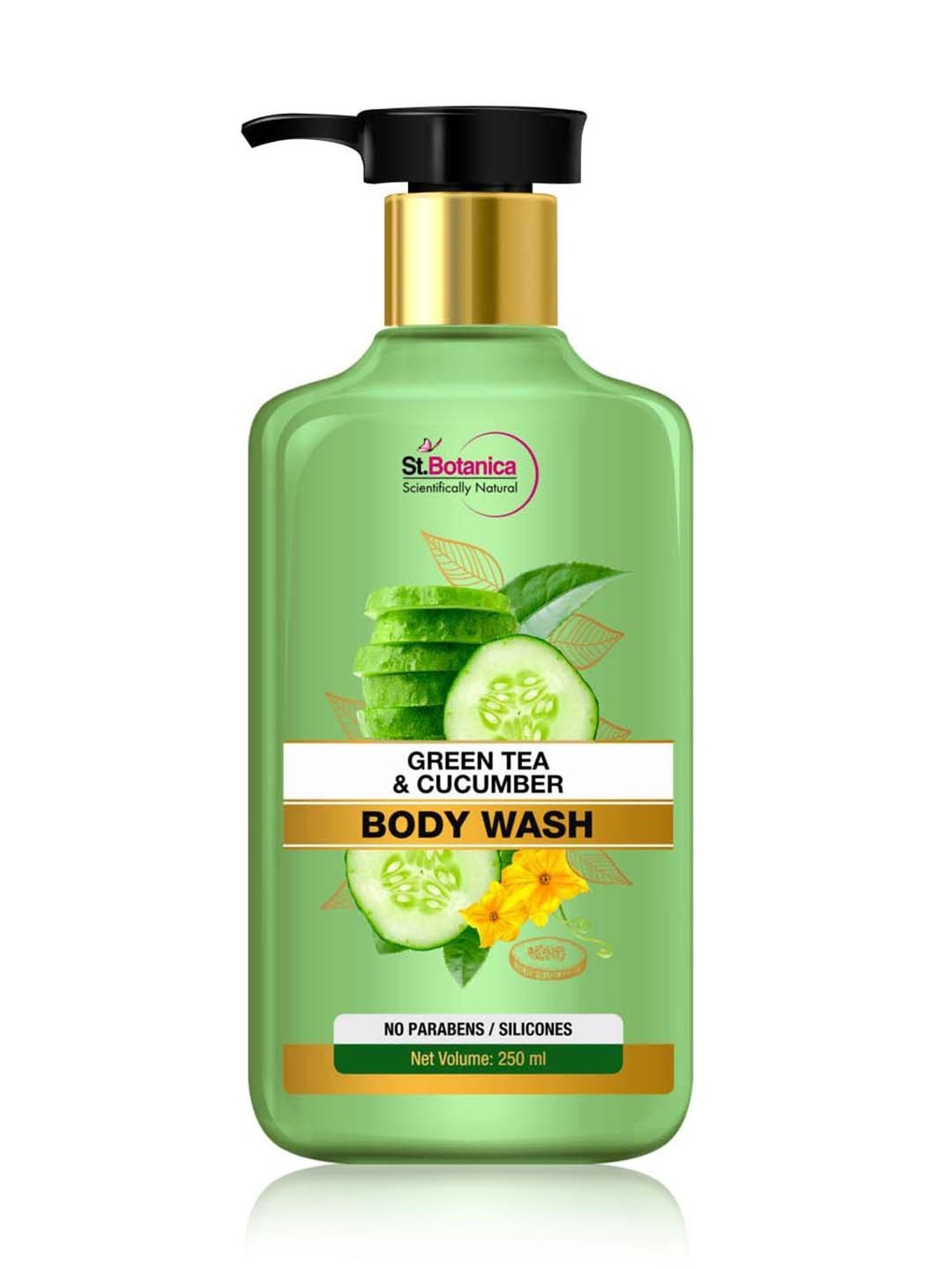 St.Botanica Green Tea & Cucumber Body Wash - 250 ml