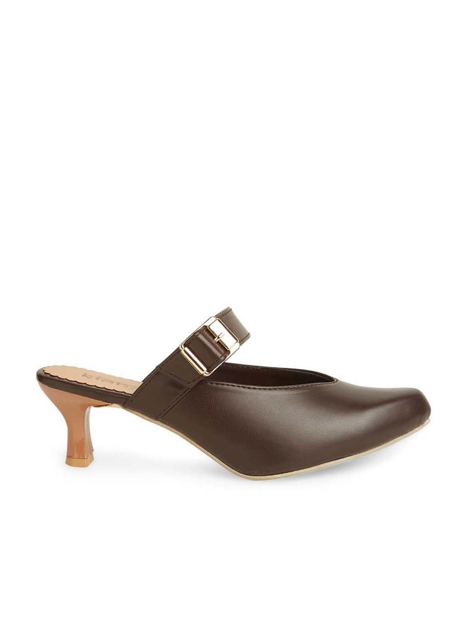 Kiana Women's Choco Brown Mule Shoes