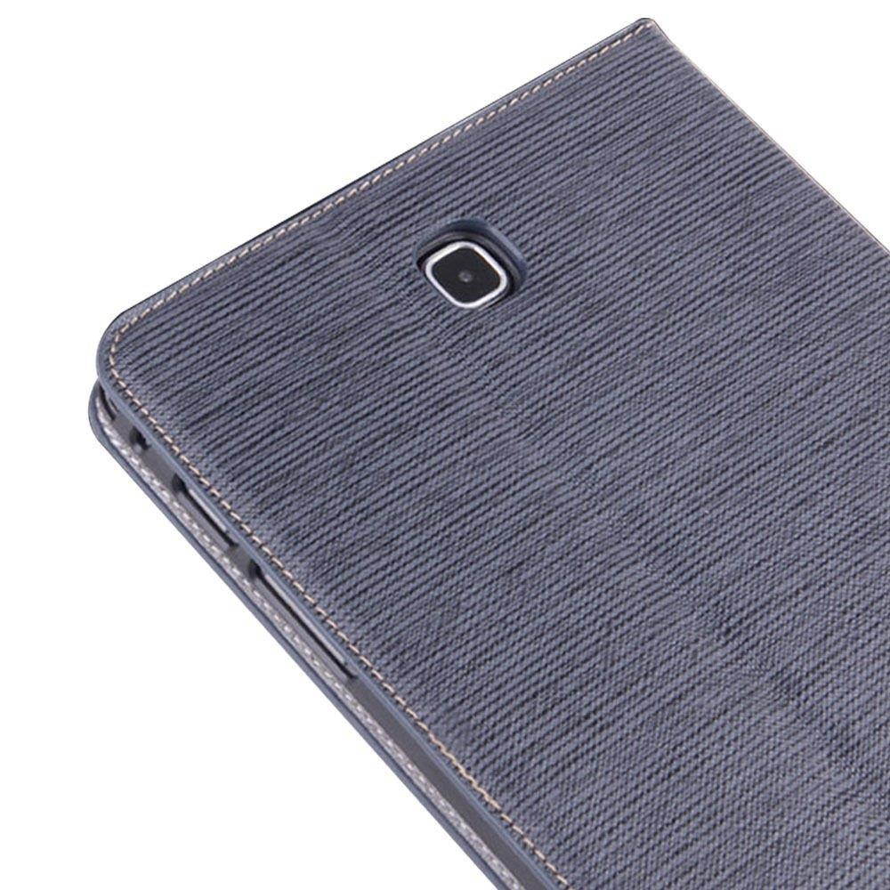 Folio Leather Stand Cover Case for Samsung Galaxy Tab A 9.7" T550/ P550 Gray