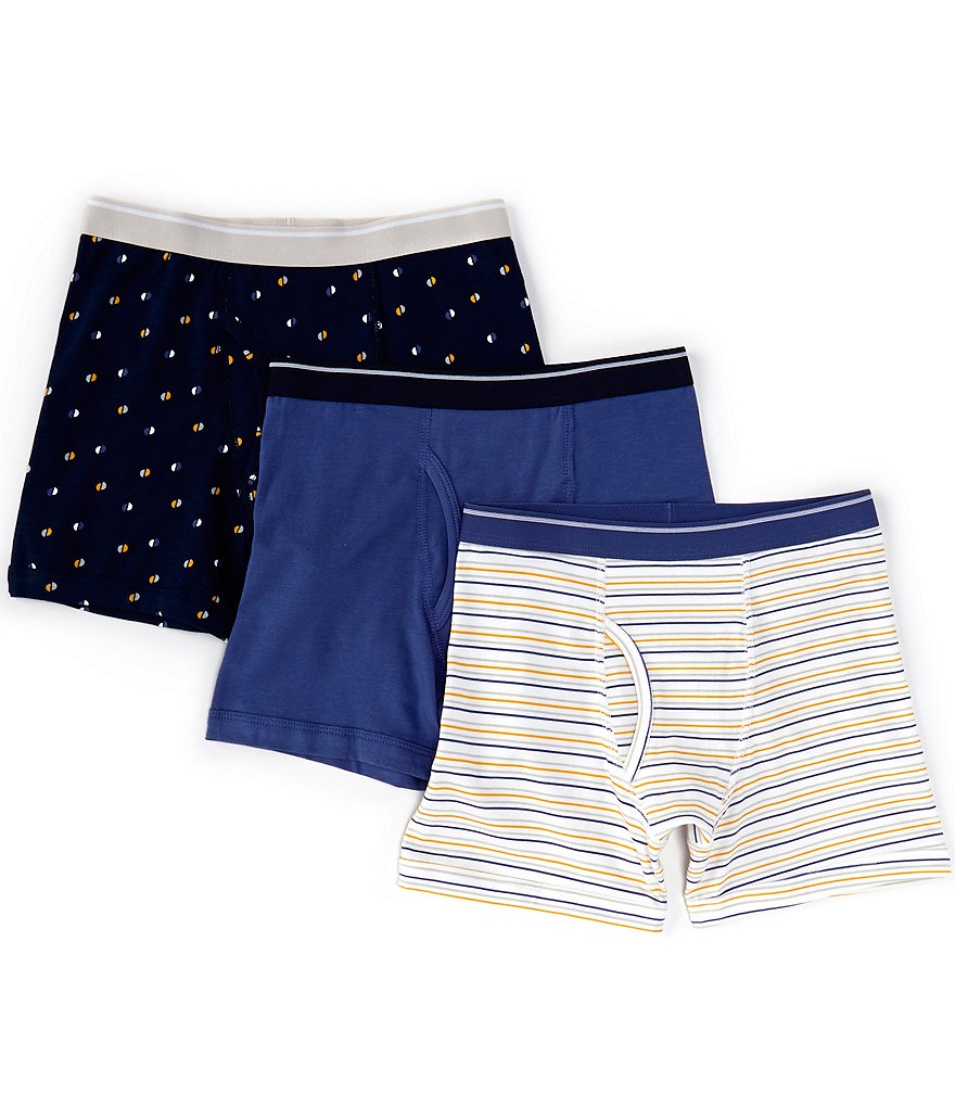 Class Club Little Boys 2T-5T Stripe/Cars 4-Pack Boxer Briefs