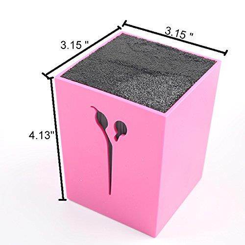 OLizee Professional Acylic Salon Scissors Holder Box Hairdressing Combs Clips Organizer Rack for Hair Stylist(White)