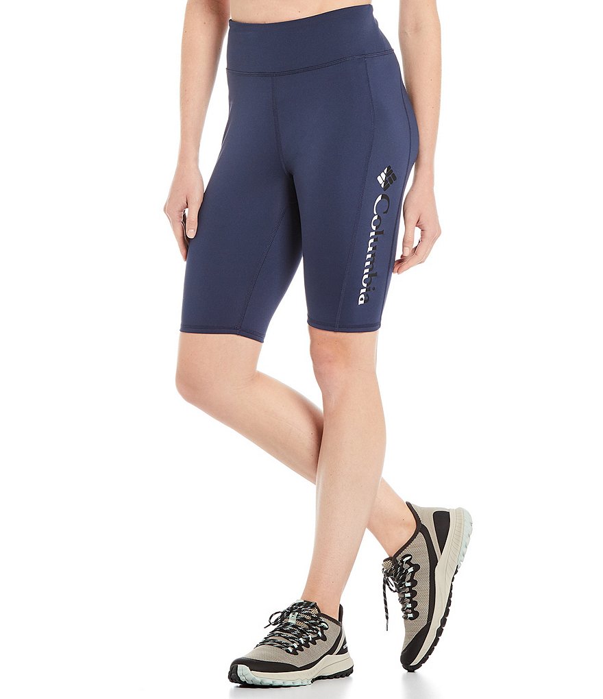 Columbia River High Rise 10#double; Half Tight Biker Shorts