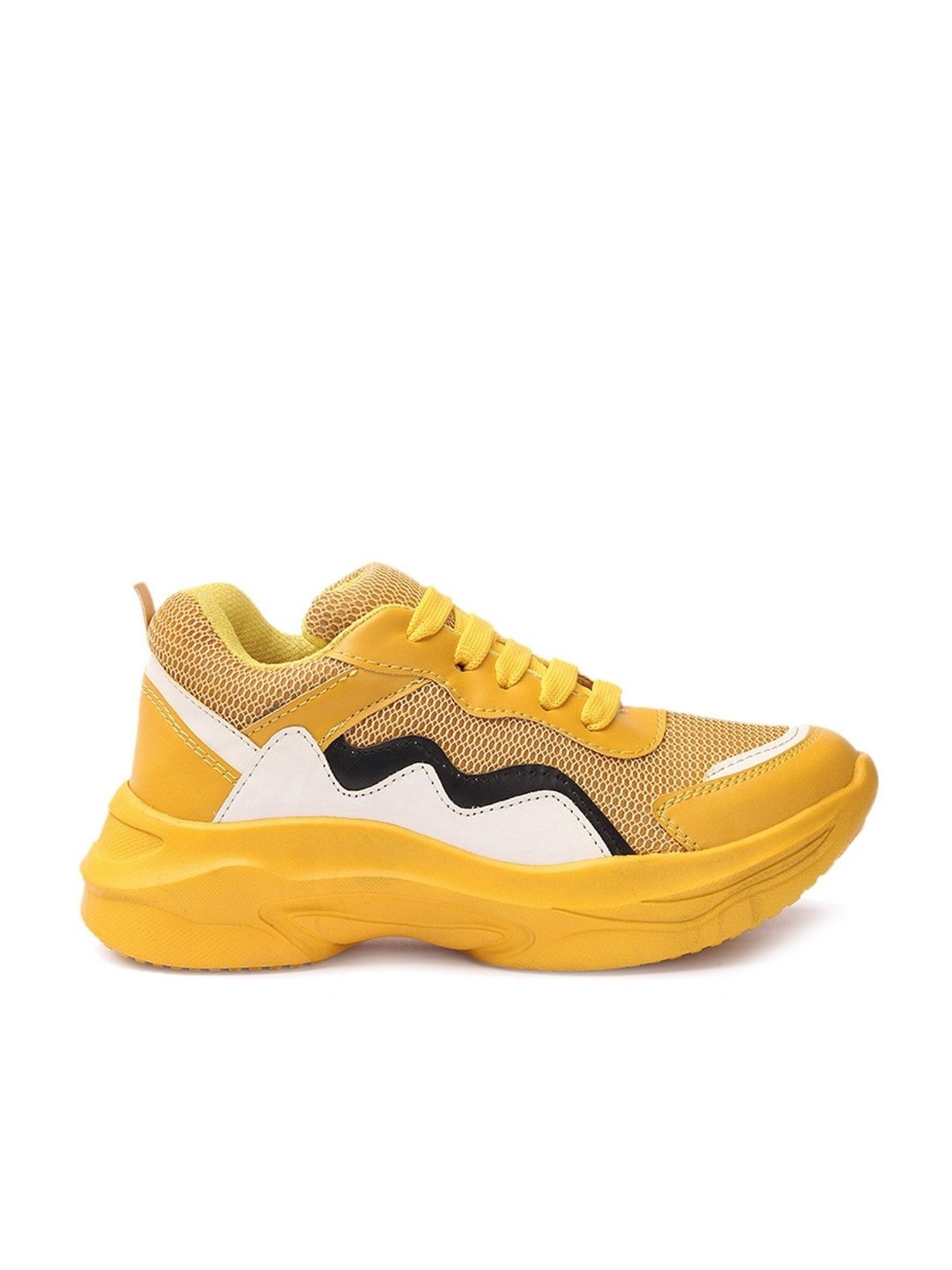 Iconics Women's Yellow Running Shoes