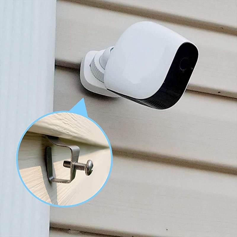 Siding Clips Hooks NoHole Needed Outdoor Siding Screws Hanger for Mount Home Security Camera 10 Pack