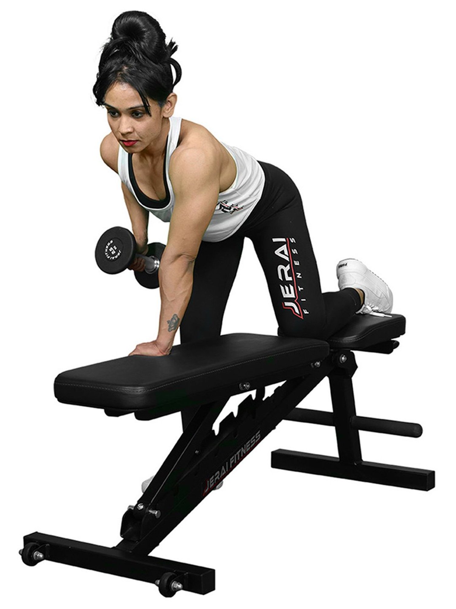 Jerai Fitness JHBR-108 Foldable Super Bench (Black)