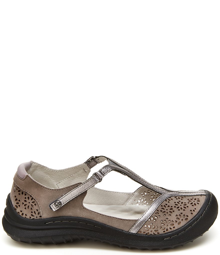 Jambu Creek Suede T-Strap Flat Shoes