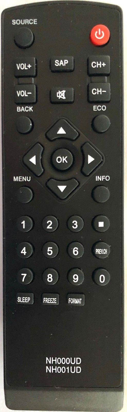 Sylvania Emerson NH000UD / NH001UD Replaced TV Remote for LC320EM1 LC401EM3F