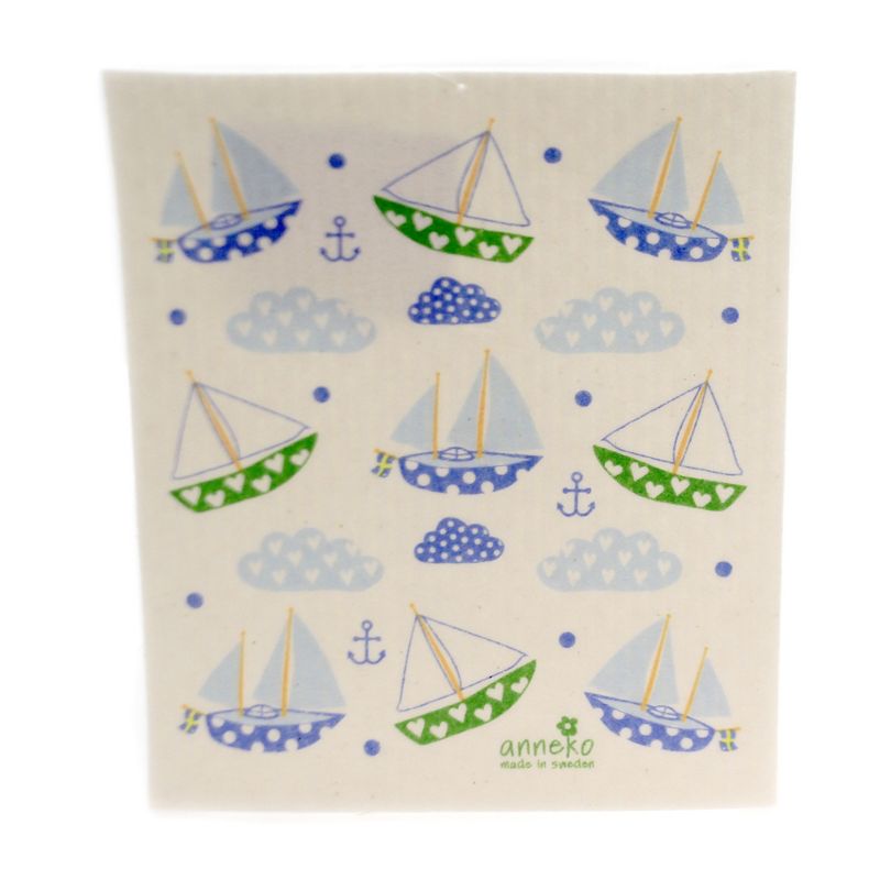 Swedish Dish Cloth 8.0" Red Cycle Absorbent Kitchen Eco Friendly  -  Dish Cloth