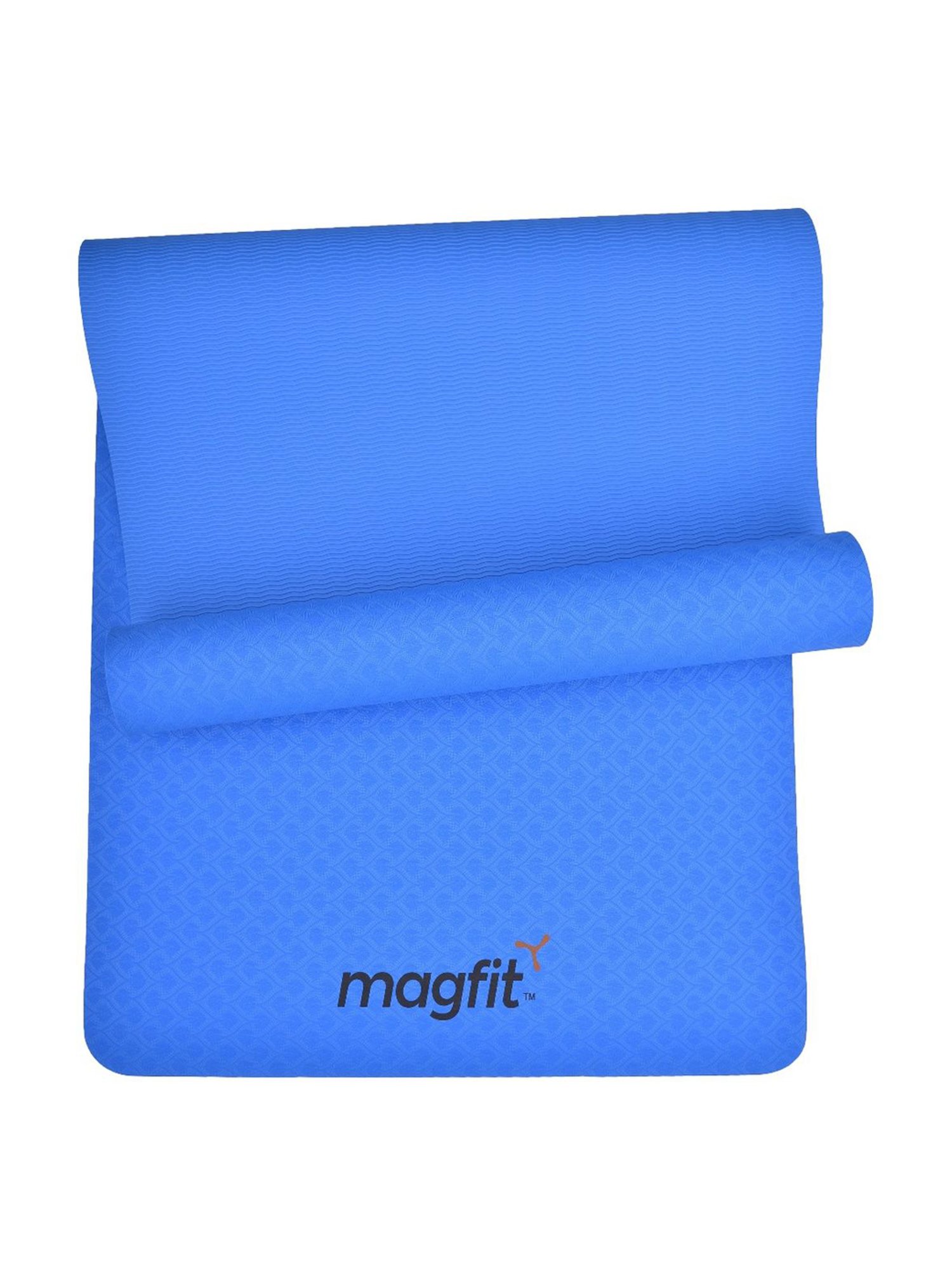 MagFit Blue TPE Yoga Mat with Mat Bag (6 mm)